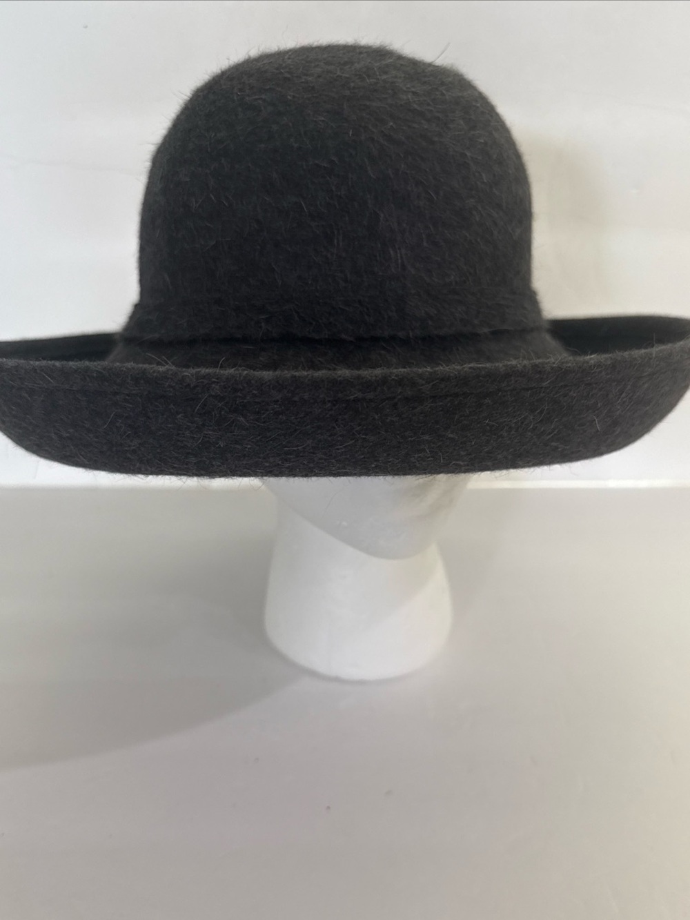 Kathy Jeanne Women's 100% Wool Felt Hat Dark Gray NWOT